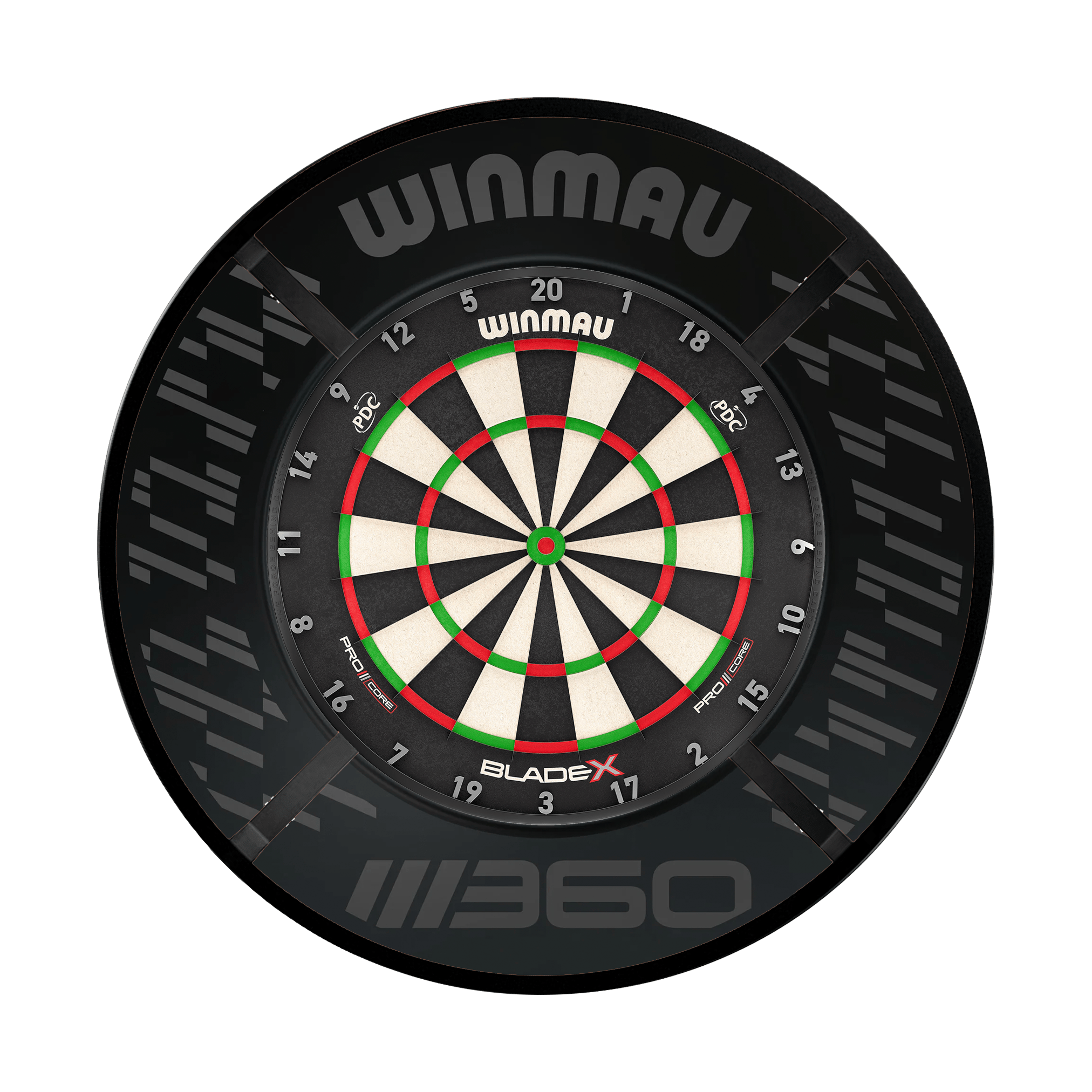 Blade X Dartboard, Surround & Corona Light Bundle