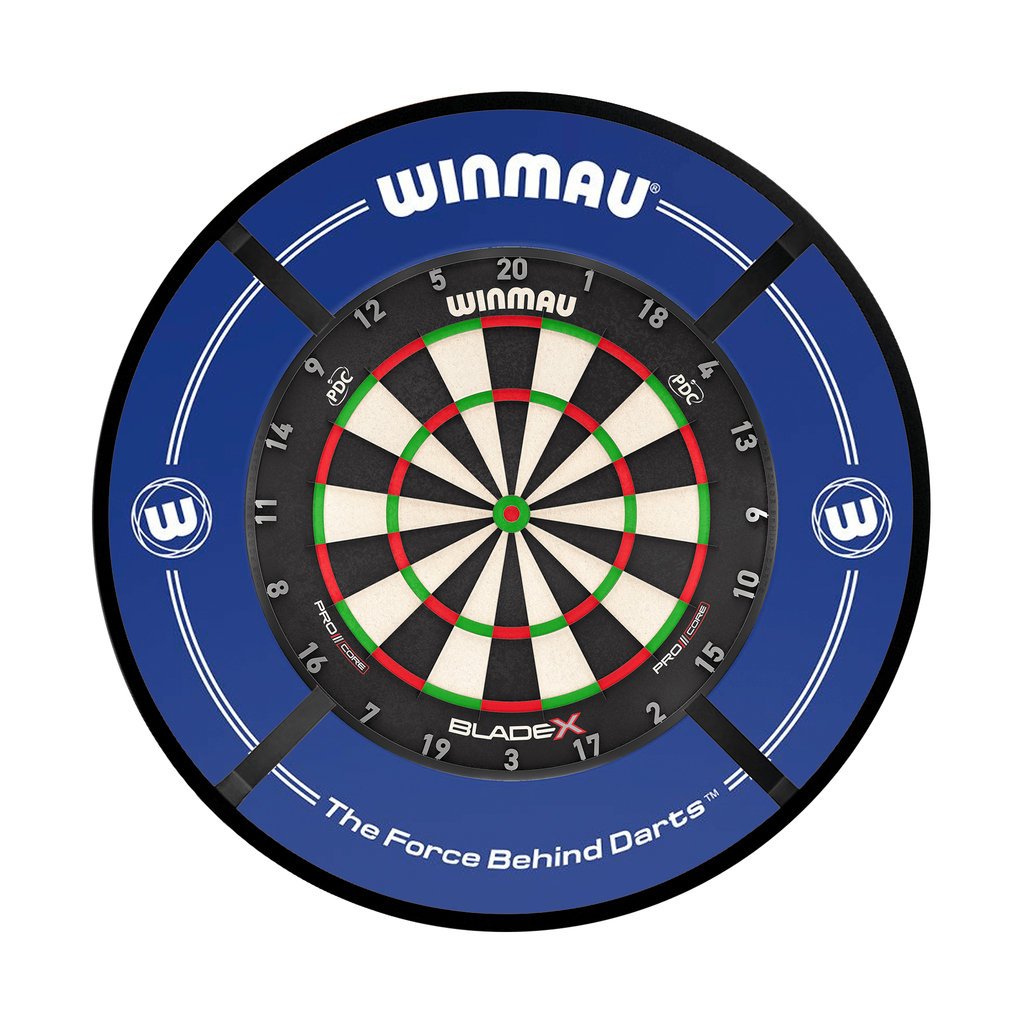 Blade X Dartboard, Surround & Corona Light Bundle
