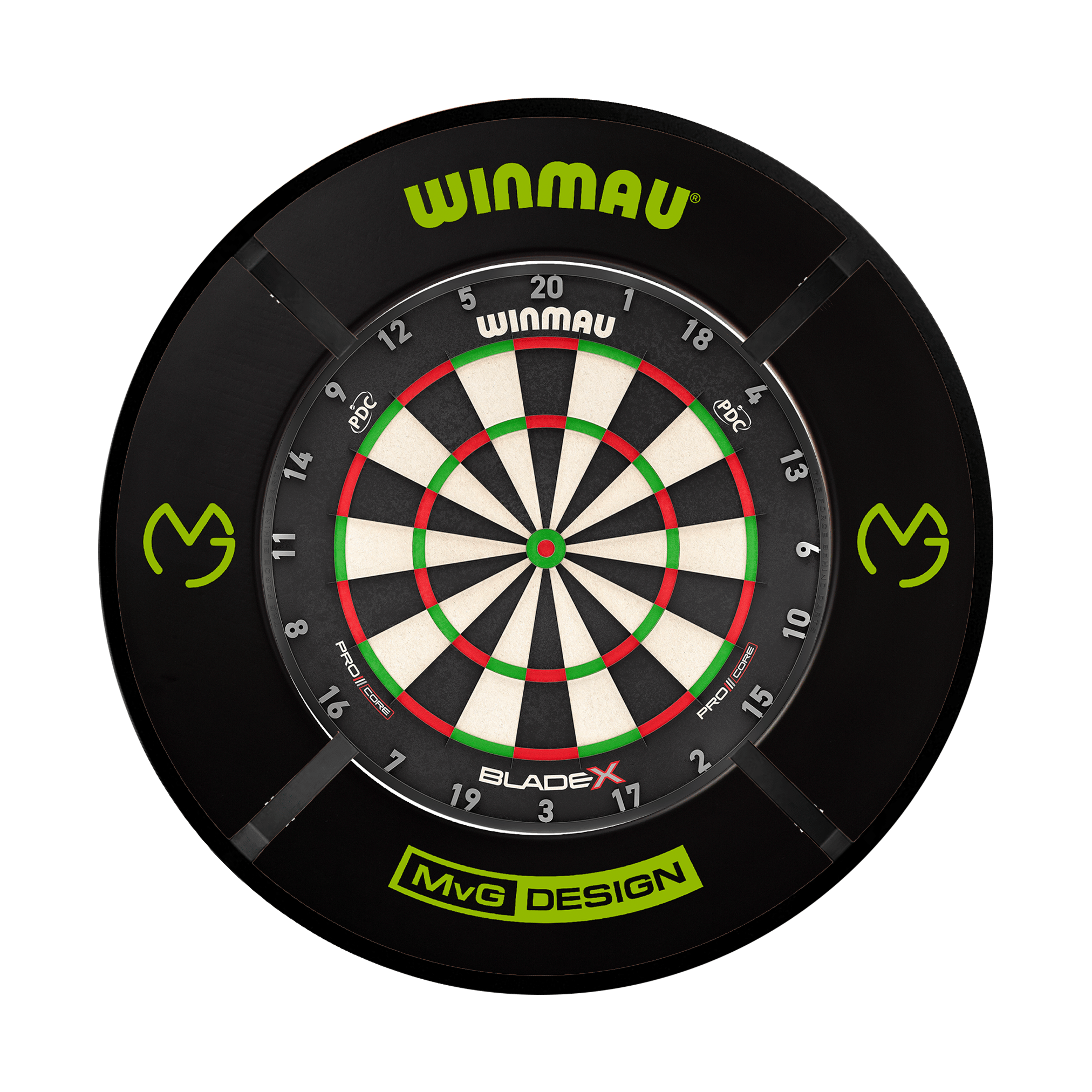 Blade X Dartboard, Surround & Corona Light Bundle