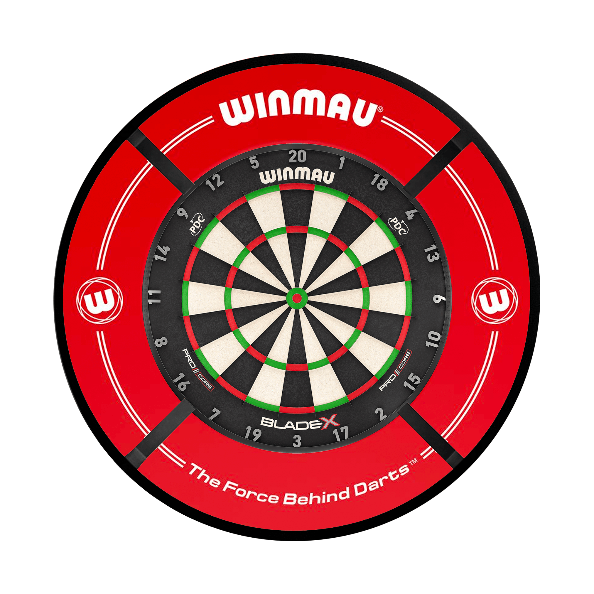 Blade X Dartboard, Surround & Corona Light Bundle