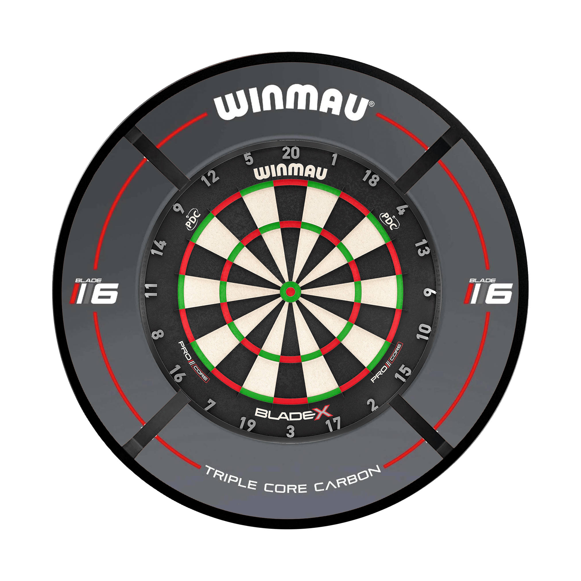 Blade X Dartboard, Surround & Corona Light Bundle