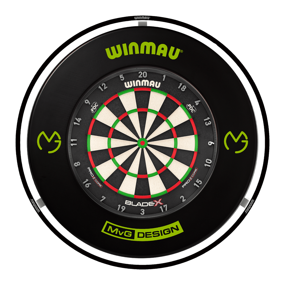 Winmau Blade X Dartboard, Surround & Plasma Light Bundle Dartboard Bundles