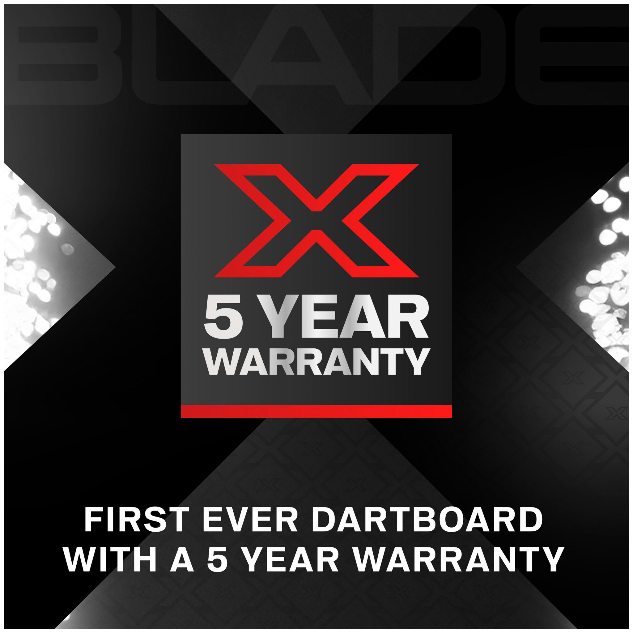 Blade X Dartboard, Surround & Corona Light Bundle
