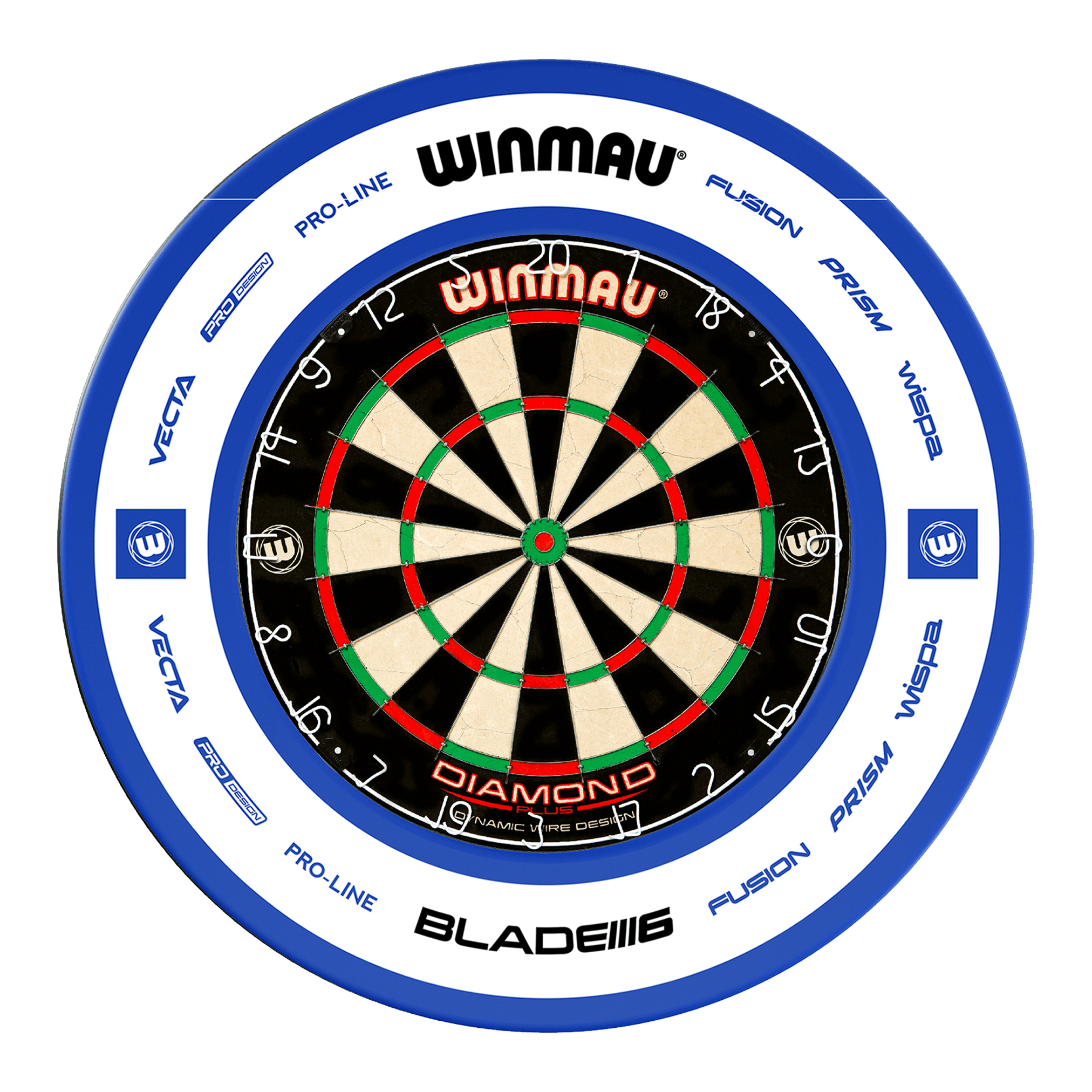 Winmau Diamond Plus Dartboard & Surround Bundle Dartboard Bundles
