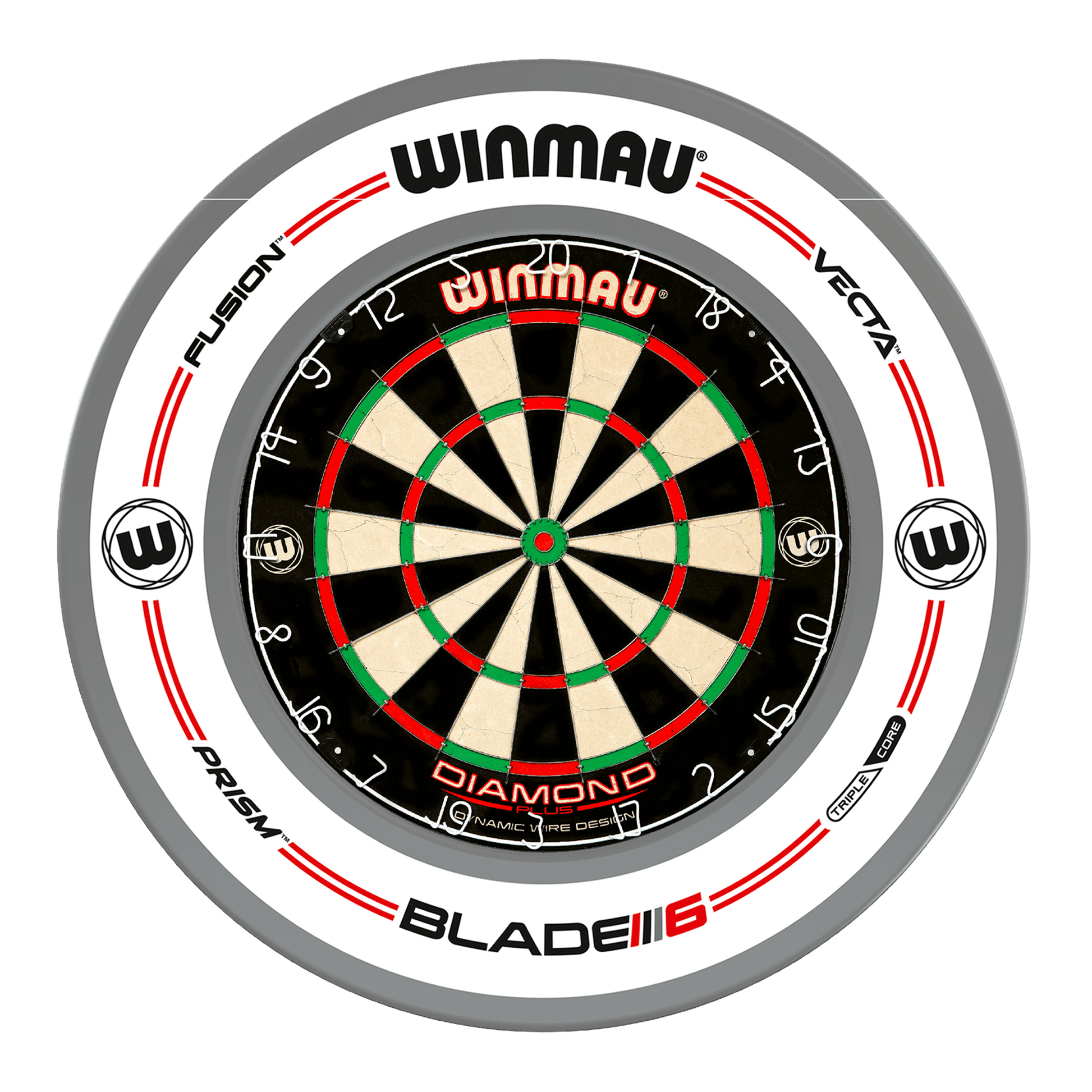 Winmau Diamond Plus Dartboard & Surround Bundle Dartboard Bundles