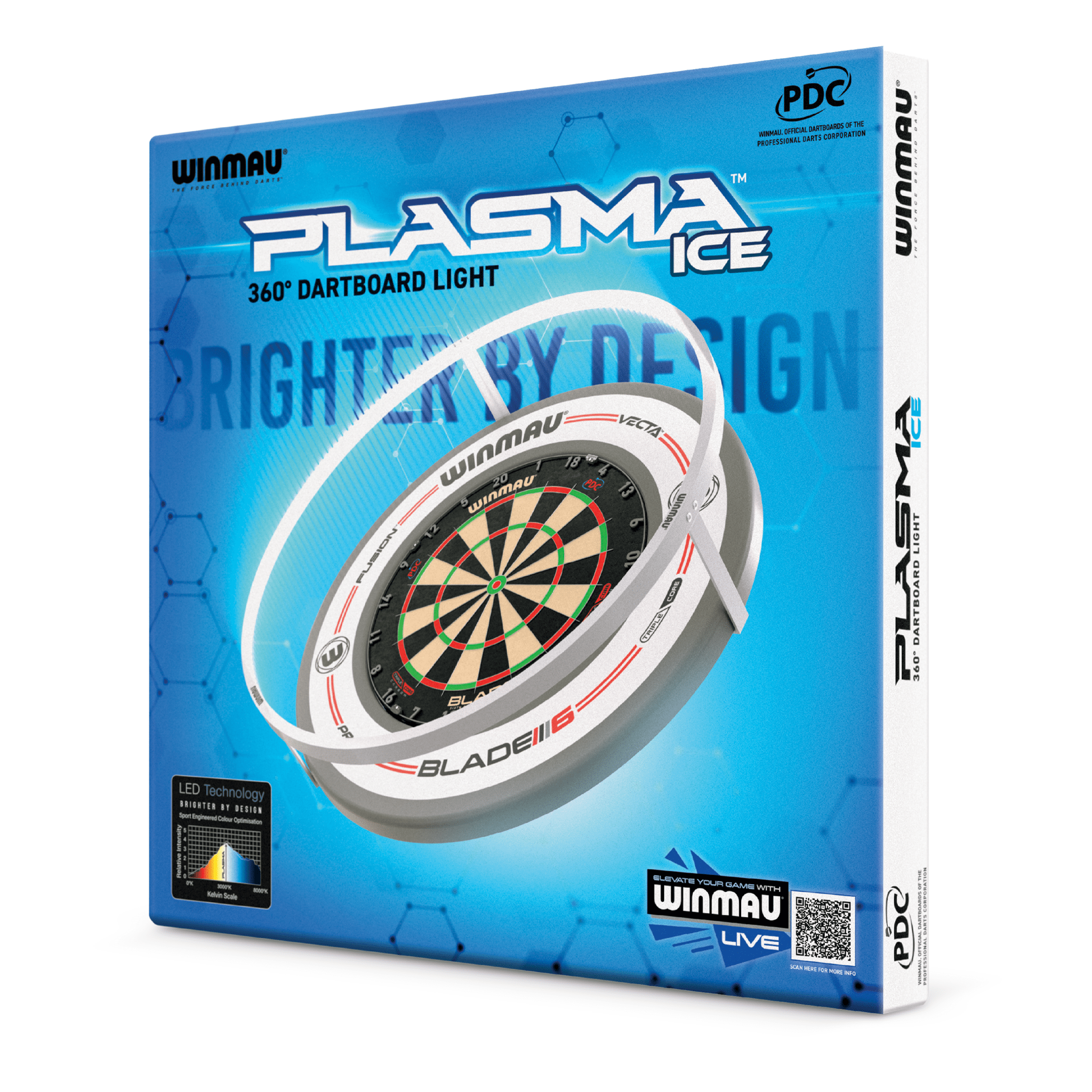 Blade X Dartboard, Surround & Plasma Light Bundle
