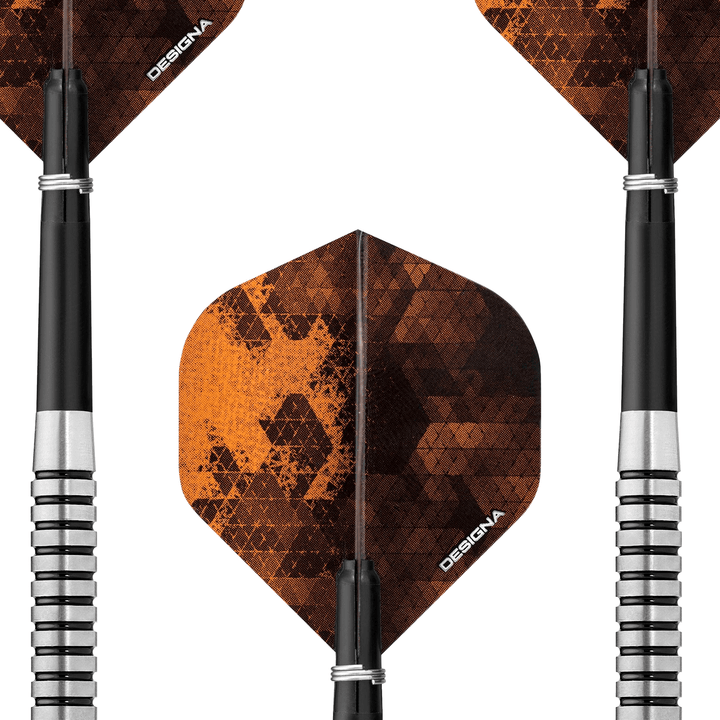 Designa Crusader V2 M2 Steel Tip Darts - 80% Tungsten - 21 Grams Darts