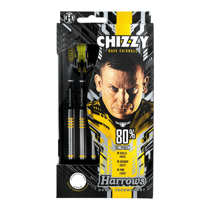 Harrows Dave Chisnall Chizzy - 80% Tungsten Steel Tip Darts Darts