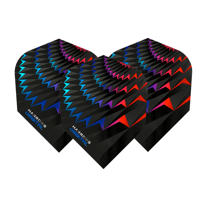 Harrows Orbital No. 6 Dart Flights Aqua/Red Flights