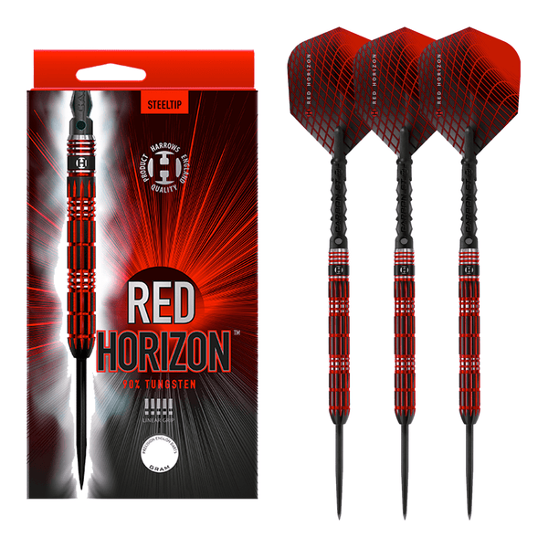 Harrows Red Horizon - 90% Tungsten Steel Tip Darts 21 Grams Darts