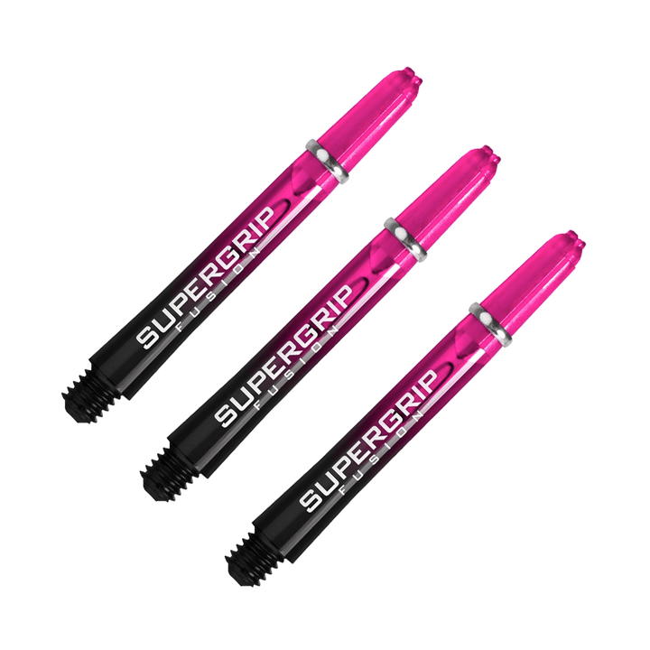Harrows Supergrip Fusion - Nylon Dart Shafts Dark Pink / Midi (40mm) Shafts
