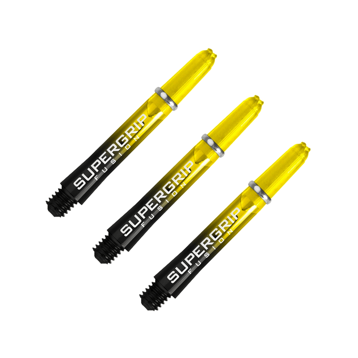 Harrows Supergrip Fusion Short (35mm) Nylon Dart Shafts Yellow Shafts