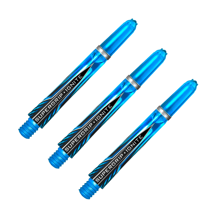 Harrows Supergrip Ignite - Polycarbonate Dart Shafts Aqua / Midi (40mm) Shafts