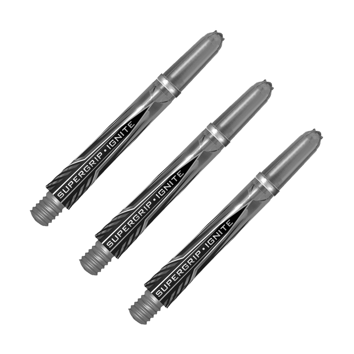 Harrows Supergrip Ignite - Polycarbonate Dart Shafts Midi (40mm) / Smokey Shafts