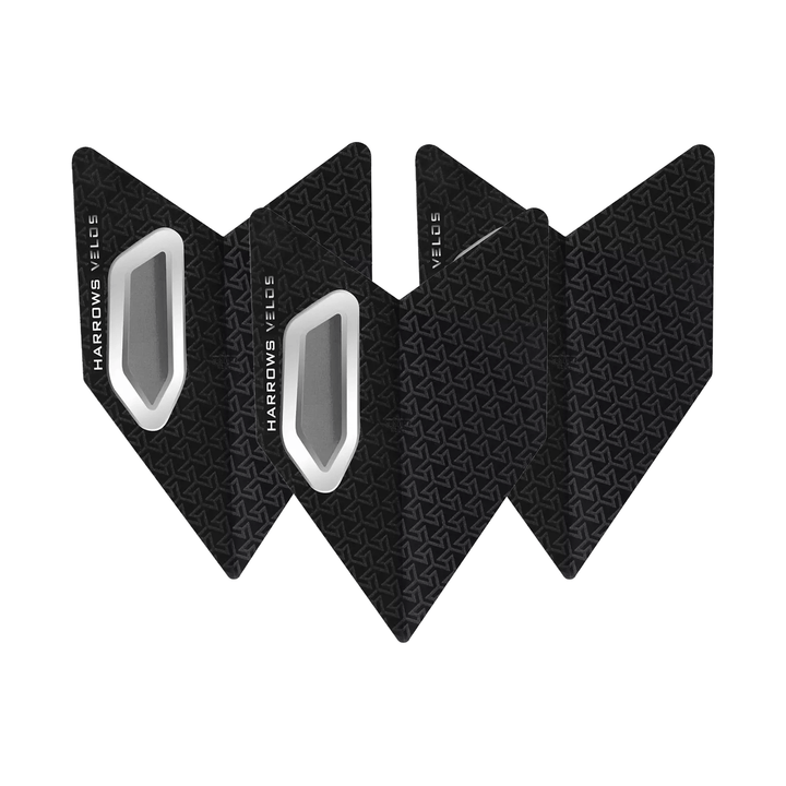 Harrows Velos Dart Flights Black Flights