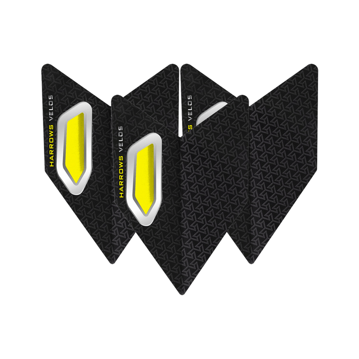 Harrows Velos Dart Flights Yellow Flights