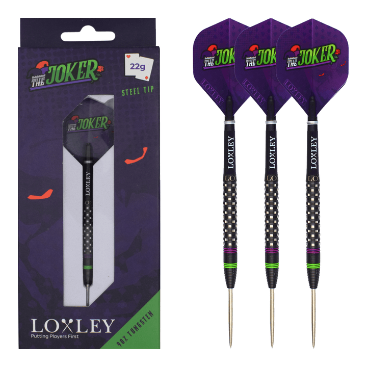 Loxley Joker - 90% Tungsten Steel Tip Darts 22 Grams Darts