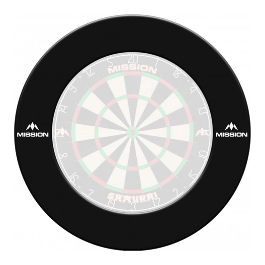 Mission Heavy Duty Dartboard Surround Black Boards