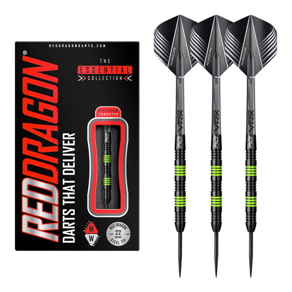 Red Dragon Freestyle Steel Tip Darts - 90% Tungsten - 22 Grams Darts