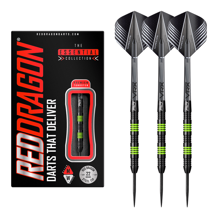 Red Dragon Freestyle Steel Tip Darts - 90% Tungsten - 22 Grams Darts
