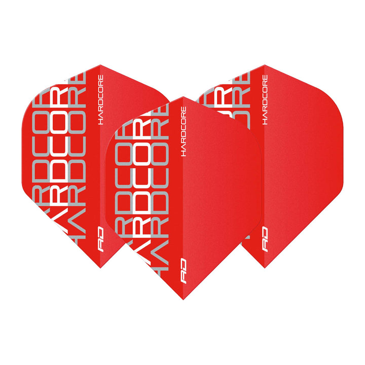 Red Dragon Hardcore XT Stack Dart Flights Standard / White / Red Flights