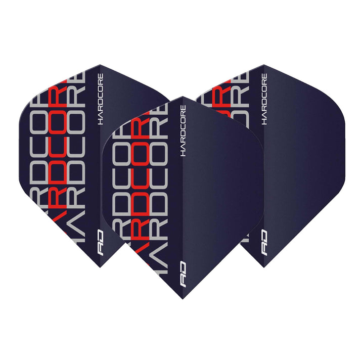 Red Dragon Hardcore XT Triple Dart Flights Standard / Red Flights