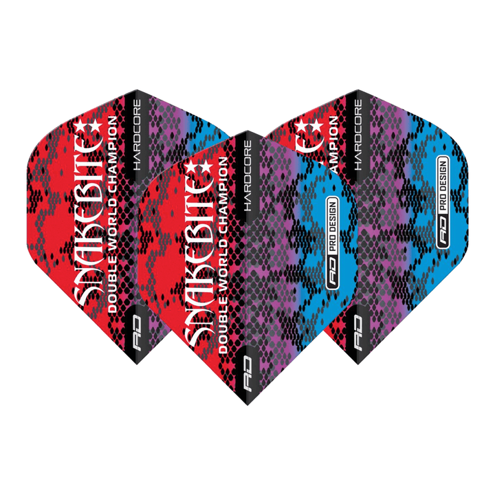 Red Dragon Peter Wright Multi Snake - Hardcore Dart Flights Flights