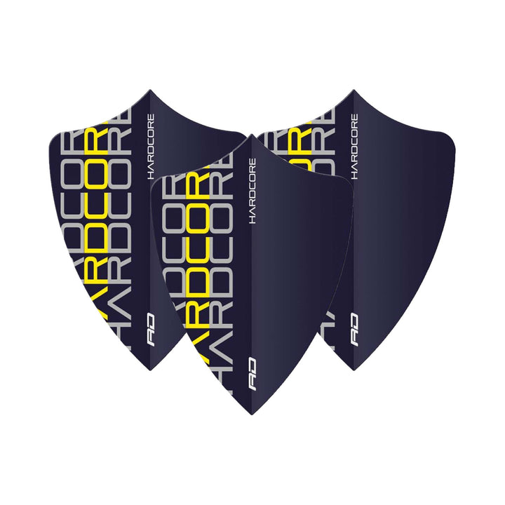 Red Dragon Stack - Hardcore XT Dart Flights Freesytle / Blue & Yellow Flights