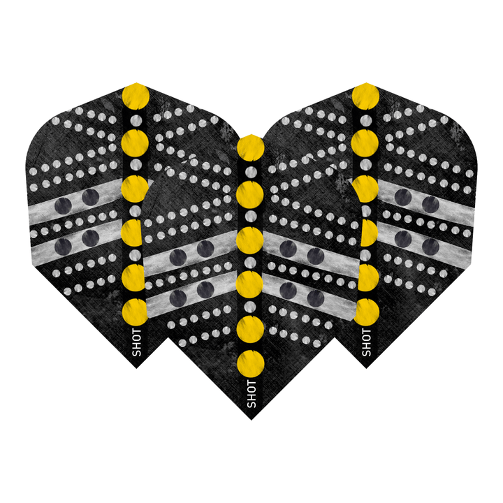 Shot Devon Peterson The Wisdom - Dart Flights Small Standard / Black Flights