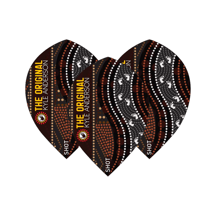 Shot Kyle Anderson O.G Dart Flights Tear Drop / Black Flights