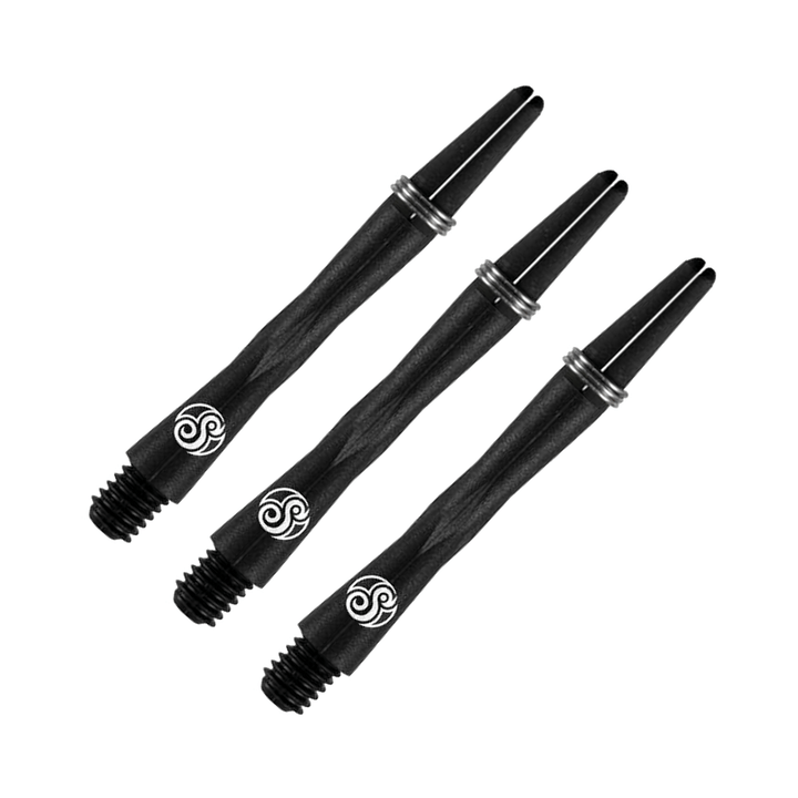 Shot Tao Carbon - Carbon Composite Dart Shafts Inbetween (37.5mm) / Black Shafts