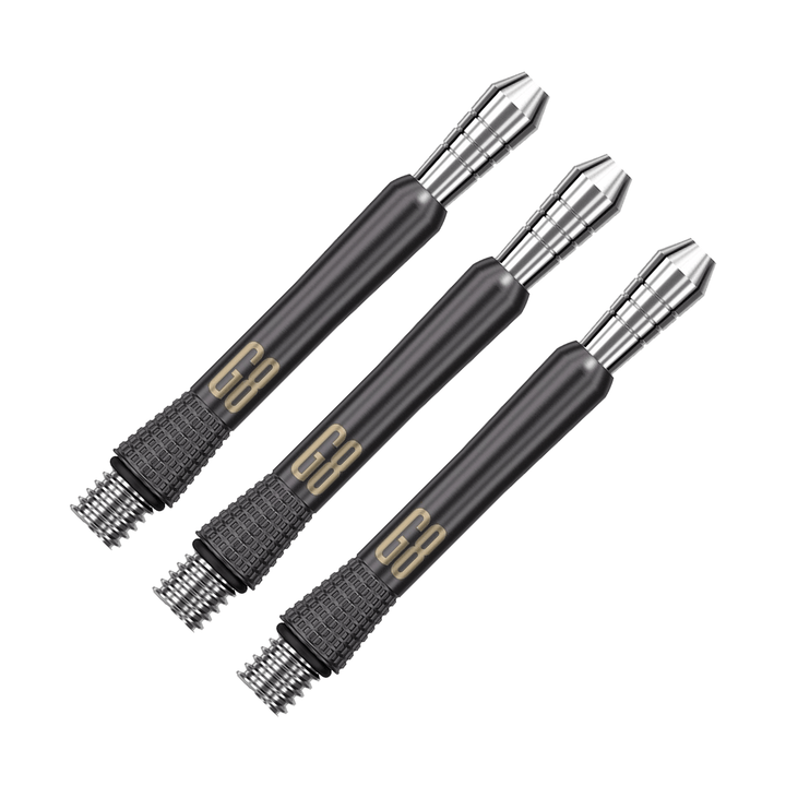 Target Phil Taylor Power Gen 8 Titanium Dart Shafts Intermediate / Black Shafts