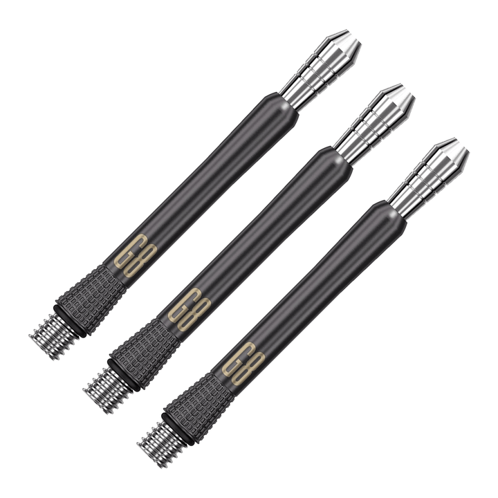 Target Phil Taylor Power Gen 8 Titanium Dart Shafts Medium / Black Shafts