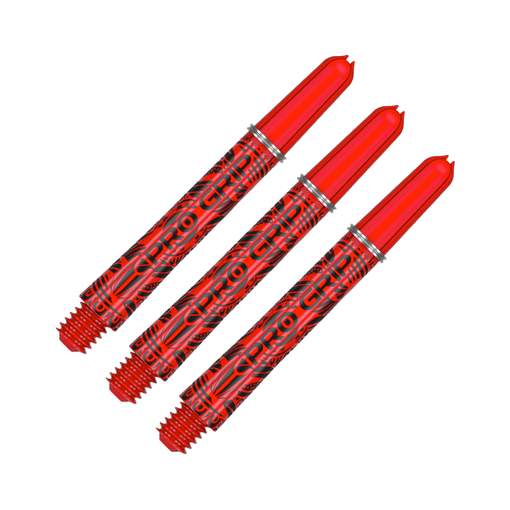 Target Pro Grip Ink Nylon Dart Shafts Intermediate (41mm) / Red Shafts