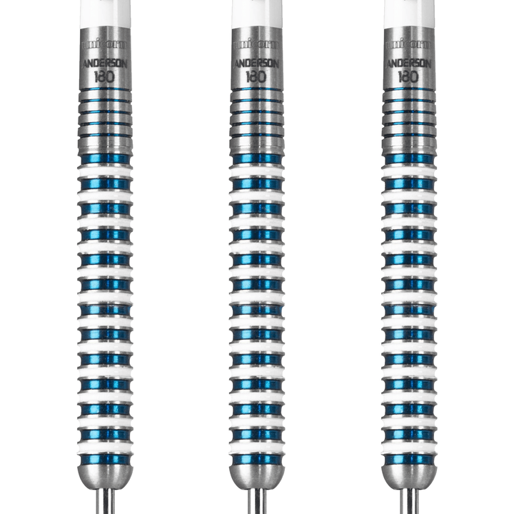 Unicorn Gary Anderson 180 Steel Tip Darts - 90% Tungsten - 23 Grams Darts
