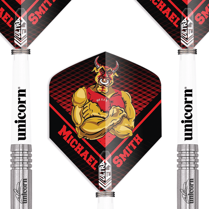 Unicorn Michael Smith Premier Steel Tip Darts - 90% Tungsten - 21 Grams Darts
