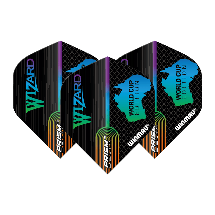 Winmau Simon Whitlock World Cup Special Edition - Prism Delta Dart Flights Standard / Black Flights